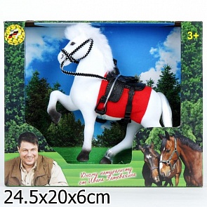 Фигурка лошади с флокированным покрытием, 19 см. (Играем Вместе, 33_34_35BOXsim)